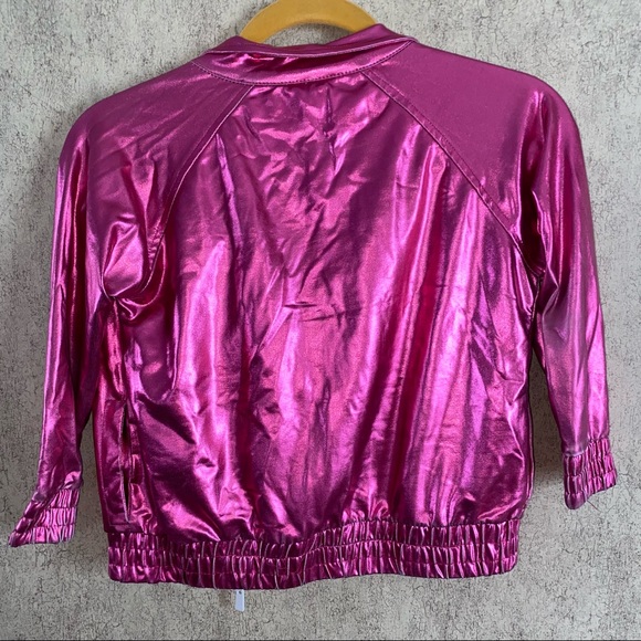 💎 Baby Phat Pink Metallic Quarter Zip Jacket - Picture 6 of 6